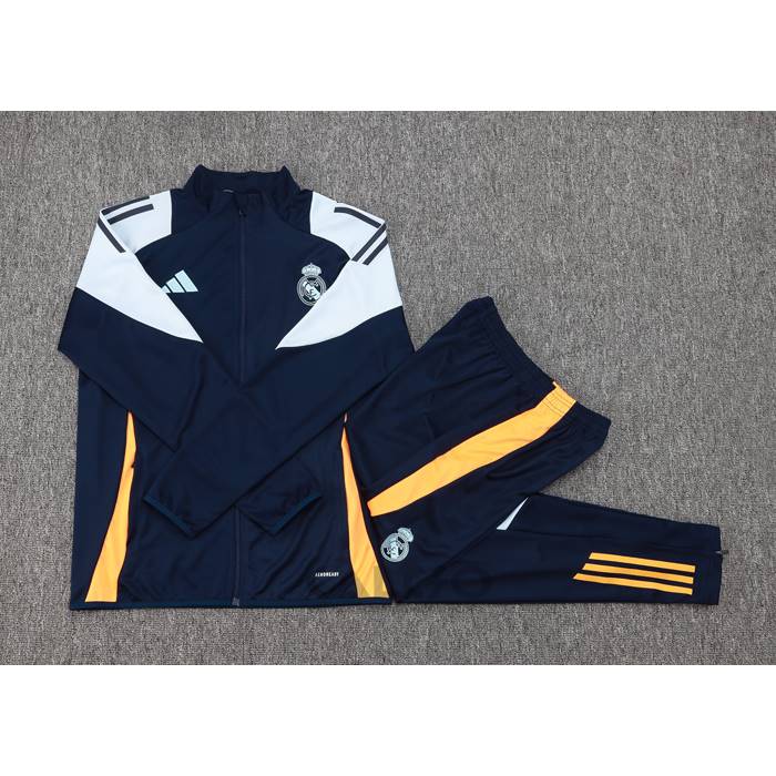Tuta da Track di Giacca Real Madrid Bambino 2024-2025 Blu Scuro